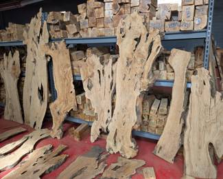 Olive wood slabs