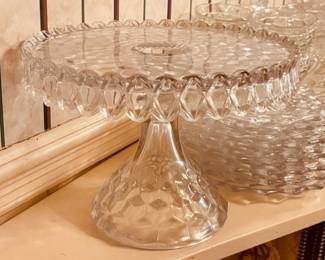 Large selection of sets and pieces in Fostoria American pattern (clear) detail...