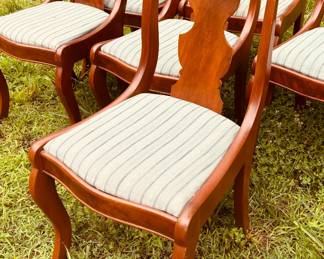 Set of 6 vintage side chairs (no manufacturer info) detail...