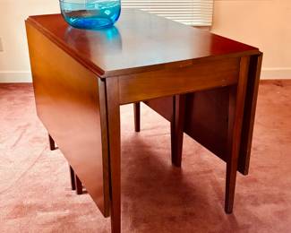 Vintage Cherry drop-leaf dining table by Craftique Furniture...
