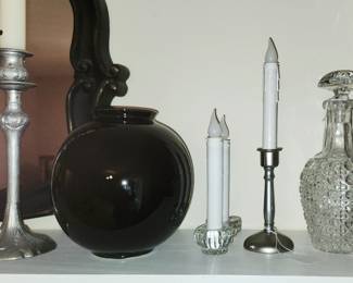 Black Vase, California, Crystal Decanter 