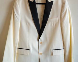 Vintage men's white tuxedo jacket