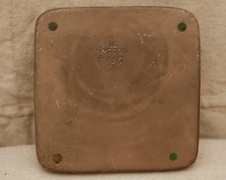 Another view of the reverse of Mari Simmulson for Upsala-Ekeby. Dish in glazed stoneware with portrait of woman. 1960's.