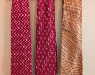Men's silk neckties from Gucci and Bugatchi Uomo