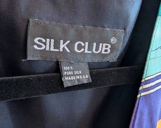 Closeup of Men's Silk Club nautical themed vest