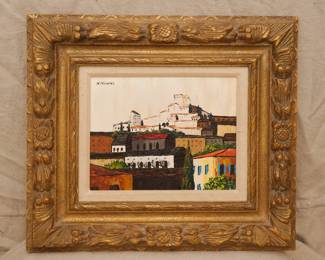 An original signed oil on board painting by Russian artist Nicola Tesinsky