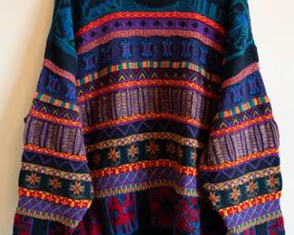 A vintage Far Horizons Australian Sweater Factory 100% wool textured knit pullover sweater, size L