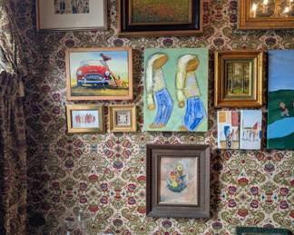 Original art works from a very large collection – more than 100 of them at the sale!