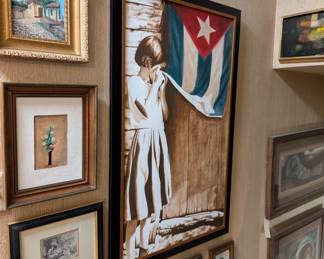 Original art works from a very large collection – more than 100 of them at the sale!