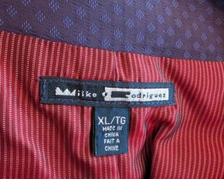 Closeup of Vintage men's vest by Wilke-Rodriguez, size XL