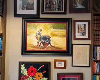 Original art works from a very large collection – more than 100 of them at the sale!