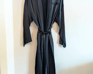 Design Assets black silk belted robe