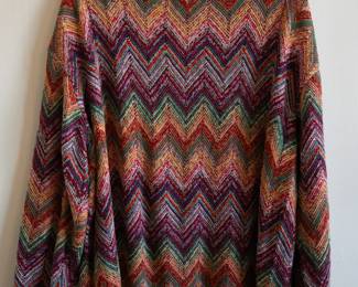 Missoni multi-color patterned knitted pullover long sleeve sweater, made in Italy