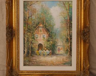 Original signed impressionist oil painting by J. Colletti