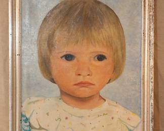 A vintage portrait of a child