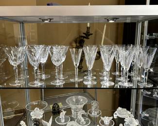 Waterford Crystal Sheila pattern wine and champagne glasses
