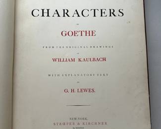 Inside page of The Goethe Gallery From the Original Drawings of Wilhelm Kaulbach