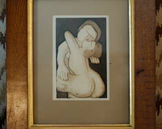 Joseph Demarais (1927-1991, American) signed Lithograph Intaglio Etching, 42/100, dated 1968