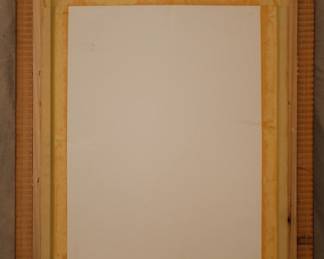Reverse view of second of a pair of original still life paintings by F. Santos