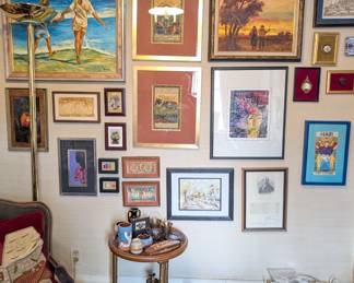 Original art works from a very large collection – more than 100 of them at the sale!