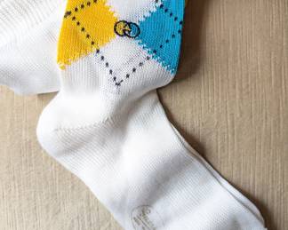 Gucci men's argyle cotton socks