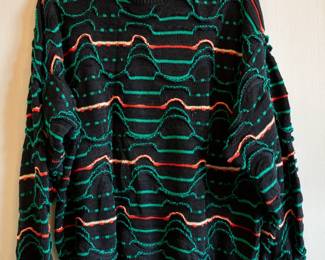 Kalaroo Australia textured knit cotton v-neck sweater size L