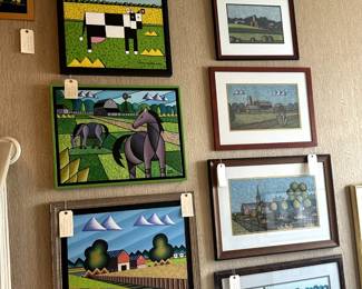 Collection of original artwork by American artist Bruce Bodden