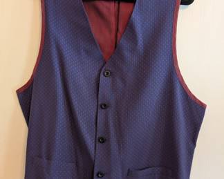 Vintage men's blue vest by Wilke-Rodriguez size XL