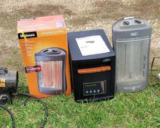 Various electric and gas Heaters