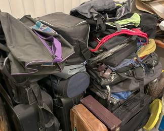 Luggage, duffel bags, laptop cases, totes