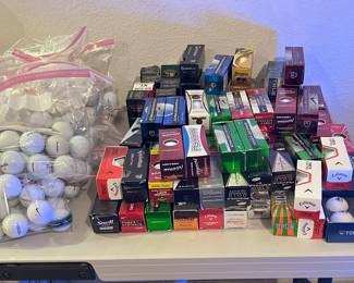 New and used golf balls