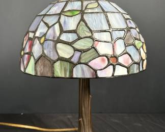 Tiffany Style Stained Glass Portable Table Lamp