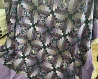 Unfinished Large Purple Quilt