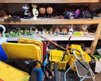 Yard decor, bins