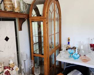 Arched China cabinet