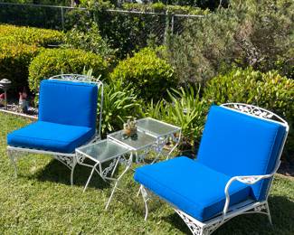BROWN JORDAN PATIO SET - IN PERECT SHAPE - THE NESTING TABLES HAVE SOLD.
