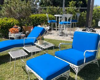 The bar height table and chairs are sold