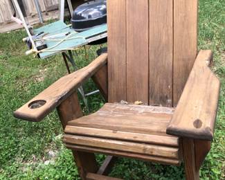 Outdoor Wood chair, HEAVY, set of 2