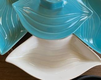 Mid Century California Pottery Lazy Susan