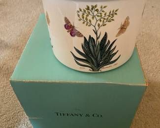 Tiffany & Co Botanical Planter. Original Box