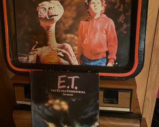 Vintage ET TV Tray & ET Storybook