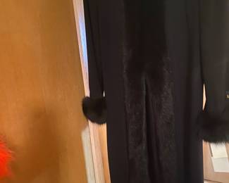 Vintage Marshall Fields 100% Lambswool Coat with Fox Fur from Finland Cuffs, Bottom Trim Coat