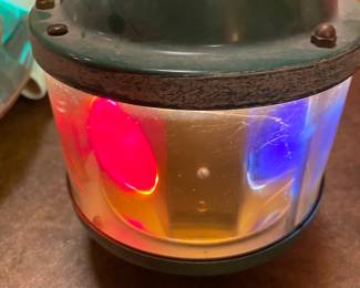 Mid Century 1960's Swiss Beacon Rotating Swag Light