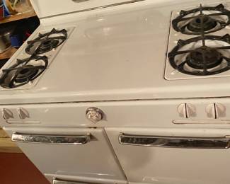 Vintage Roper Porcelain Gas Stove
