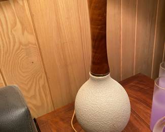 Mid Century Danish Ceramic Table Lamp ( Pair)