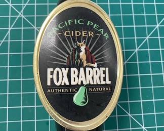 LG5328 Fox Barrel Pacific Pear Cider Draft Beer ALE IPA Tap Handle Knob