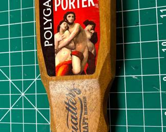 LG5262 Polygamy Nitro Porter Squatters Craft Beer Tap Handle Knob IPA ALE 1