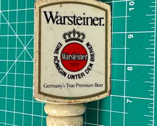 LG5218 Warsteiner Germanys True Premium Beer ALE IPA Lager Tap Handle Knob 0