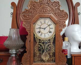 Antique Oak kitchen clock