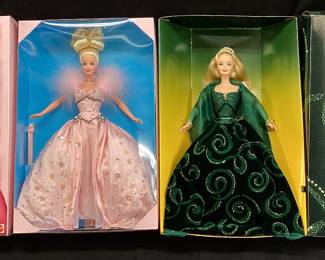 1996 PINK ICE & EMERALD ENCHANTMENT BARBIES